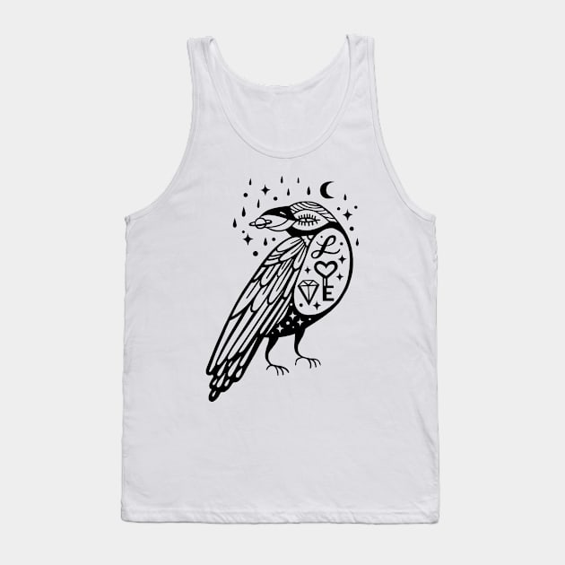 magic crow Tank Top by Paolavk